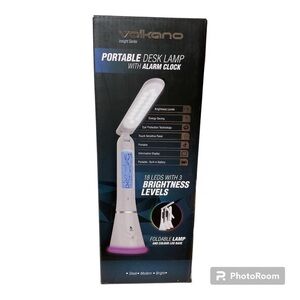 🎄Desk Lamp with alarm clock and portable foldable